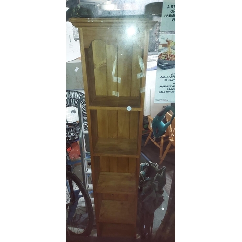 39 - Thin Tall Pine Bookcase