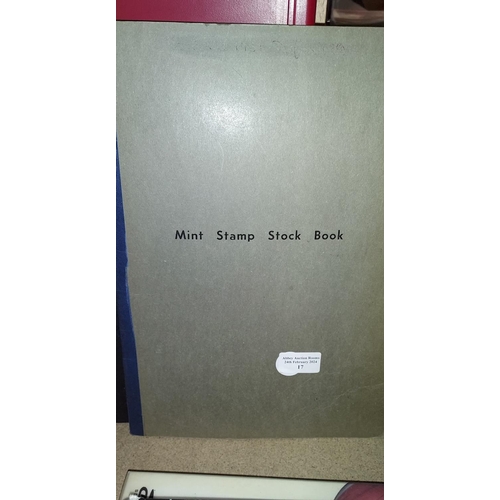 17 - Mint Stamp Stock Book Of 40 Blocks Of World Stamps