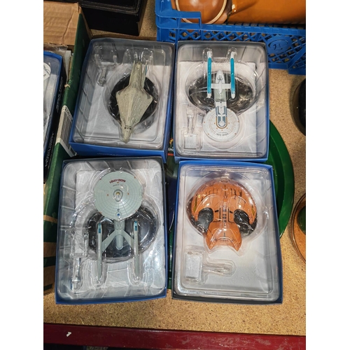 189 - 7 X Boxed Star Trek Enterprise Ships