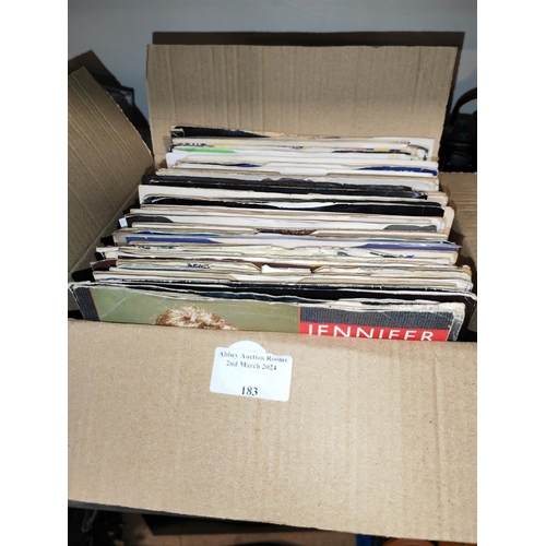 183 - Box Of 80'S Single Records