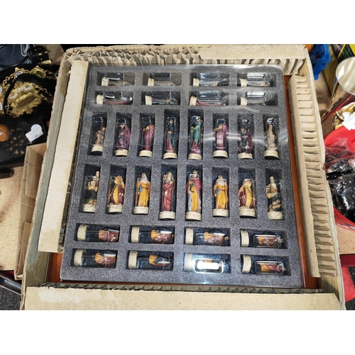 189 - King Artur Knights Of The Round Table Chess Set Complete