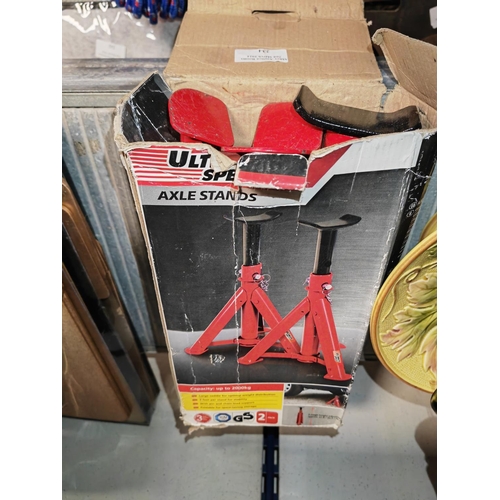 234 - Unused Pair Of Ultramate Speed Axle Stands In Box