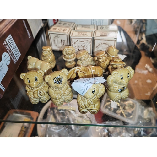 266 - 2 Sets Of Wade Whimsies Bear Ambitions Set Of 6 With Boxes