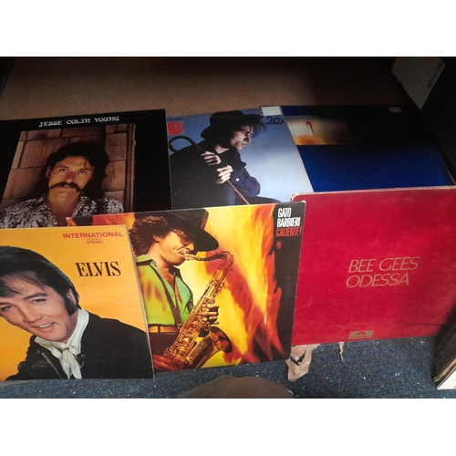 98 - Box Of Lp Records Rock/Prog/Pop Beatles/Rolling Stones