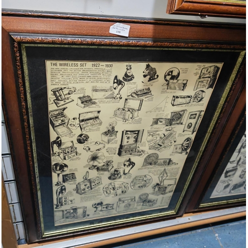 118 - 2 Large Framed Large Advertising Collages