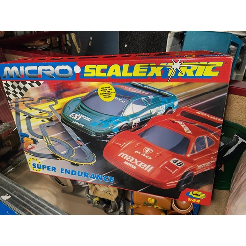 224 - Micro Scalextrics Super Endurance Racing Set As New With 2 Spare Cars