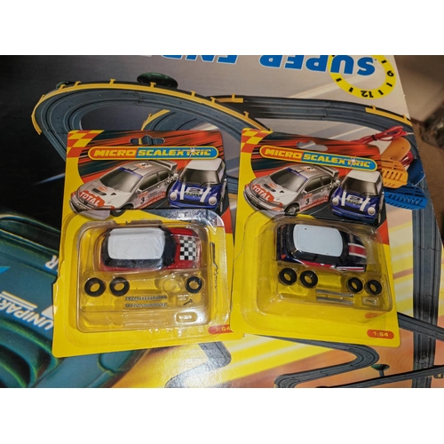 224 - Micro Scalextrics Super Endurance Racing Set As New With 2 Spare Cars