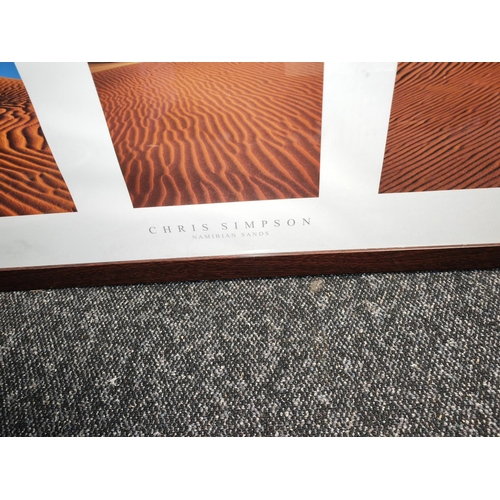 524 - Long Thin Framed Print Of Sand Dunes By Chris Simpson