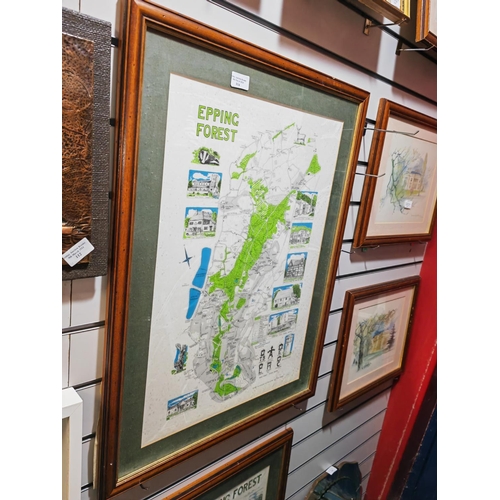 114 - 2 Large Framed Prints Epping Forest