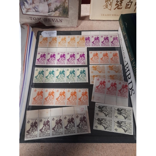 12 - Card Of Mint French Colonies Stamps