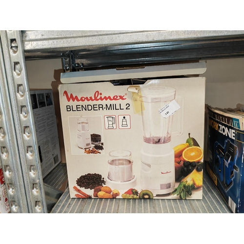 140 - Moulinex Blender Mill In Box Working