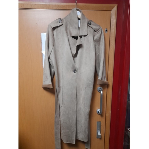 24 - Unused With Tags F & F Trench Coat Size 14