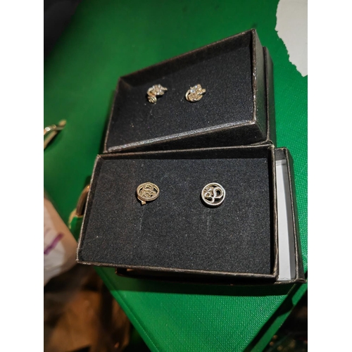 309 - 2 Pairs Of Silver Earrings