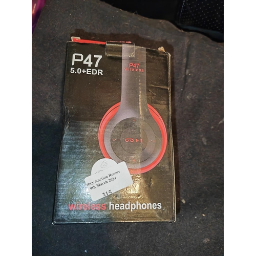 315 - Pair Of Wireless Headphones In Box