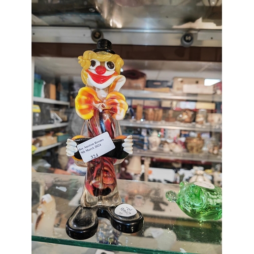 324 - Murano Glass Clown