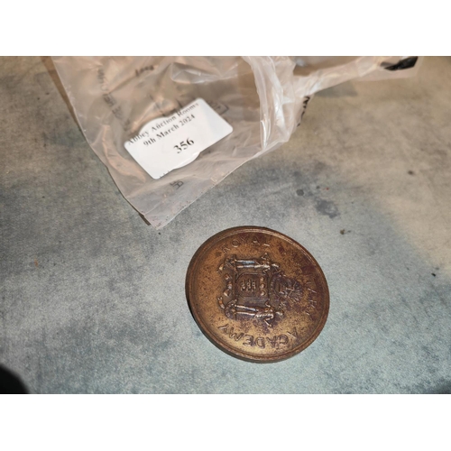 356 - Bronze Boxing Medal 1933