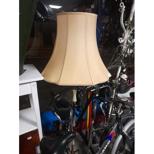 55 - 1970'S Brass And Onyx Standard Lamp