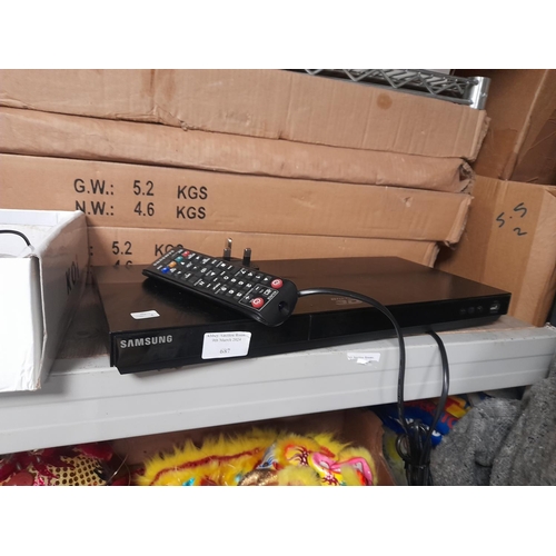 687 - Samsung Dvd Player With Remote Control