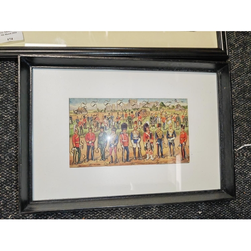 174 - 4 Framed Vintage Wooden Jigsaw Puzzles