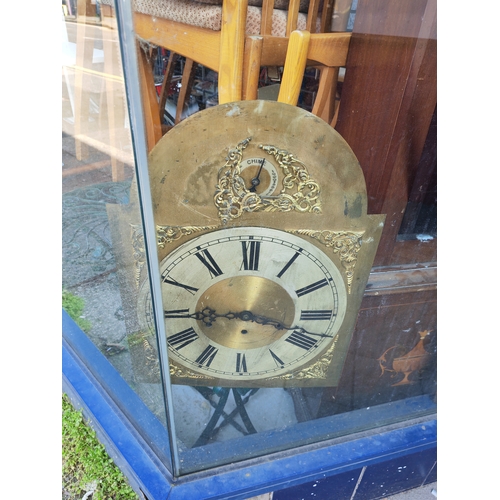 43 - Long Case Inlaid Clock For Spares Or Repair