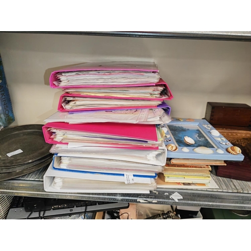 136 - Selection Of Folders Of Ephemera On Shells And Some Books On Shells