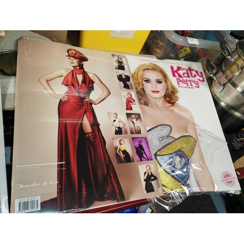 185 - 5 Calendars Including Kate Perry, Kylie Minogue, Kelly Brookes And Elvis Presley