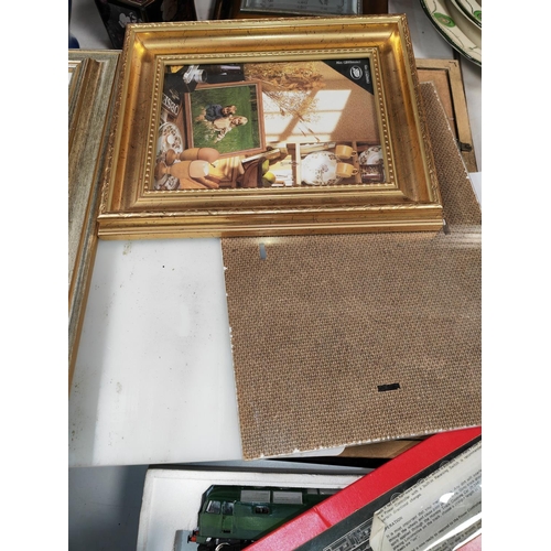 223 - 2 Framed Pictures Plus A Photo Frame And 2 Chopping Boards