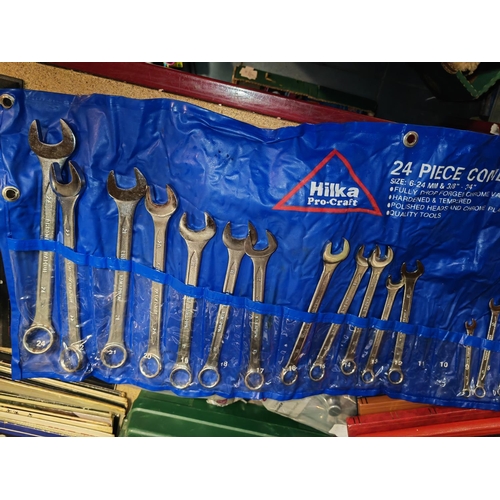 235 - 22 Hilka Spanners In Rollout Sleeve 2 Missing