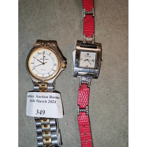 349 - Tommy Hilfiger And Pierre Cardin Ladies Watches