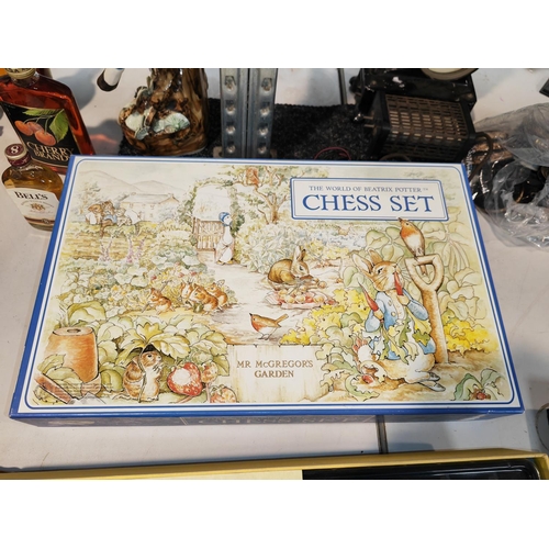 507 - The World Of Beatrix Potter Mr McGregor's Secret Game Chess Set In Box