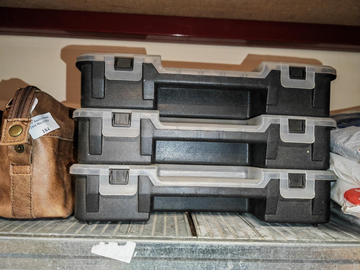 3 Tactix Stackable Storage Boxes