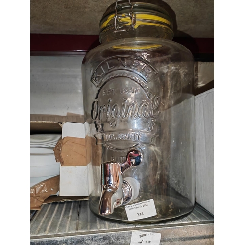 234 - Kilner Storage Jar With Tap