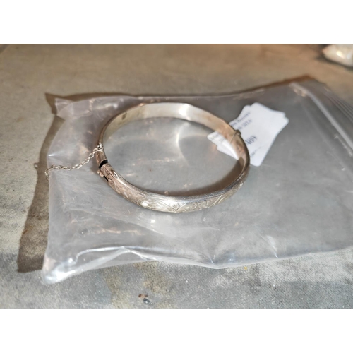 409 - Silver Bangle Weights 11.4Gms