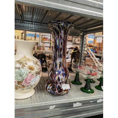 495 - Large End Of Days Glass Vase