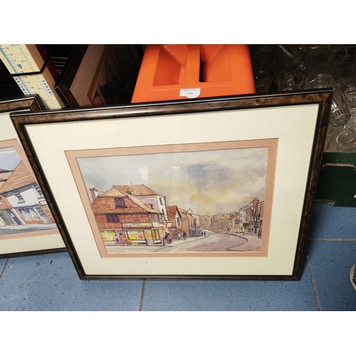 714 - 3 Framed Prints Of Pub Scenes