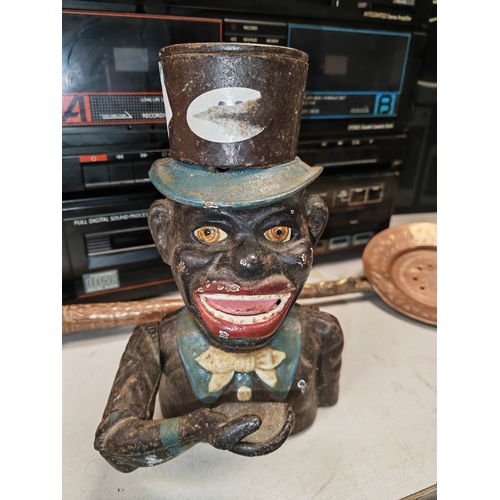 500 - Cast Iron Mechanical Character Money Box