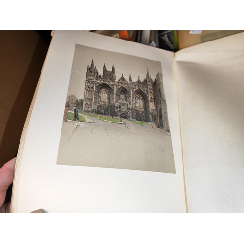 7 - Book On Cathedrals And Abbey'S And Churches Of England With Cecil Aldin Pictures