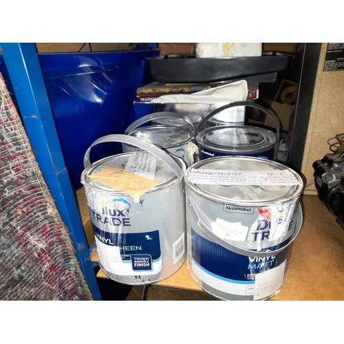 25 - 4 Tins Of Dulux Paint Various Colours