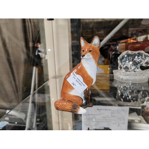 397 - Beswick Fox Sitting