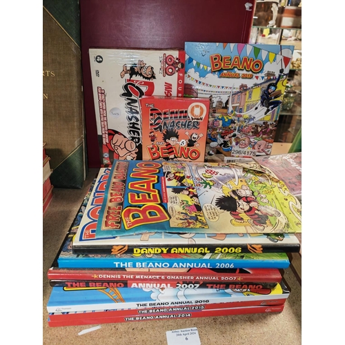 6 - Selection Of Dandy And Beano Annuals And Dvd Sets