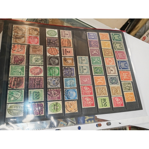 386 - Double Sided Card Of 120+ Stamps (Germany)