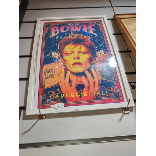 112 - Framed Photo Of David Bowie