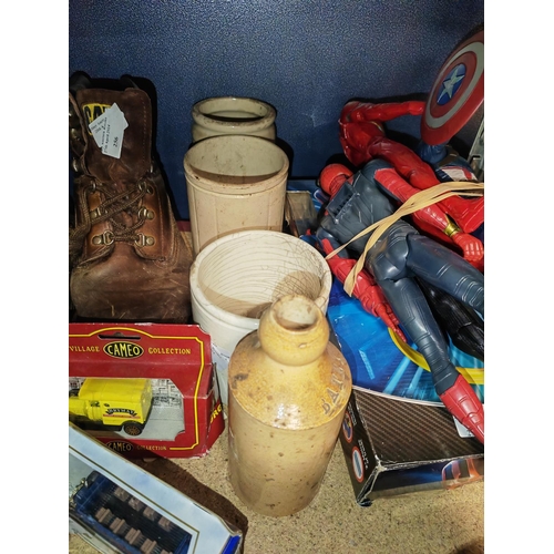 257 - Selection Of Earthenware Pots And Bottles Etc