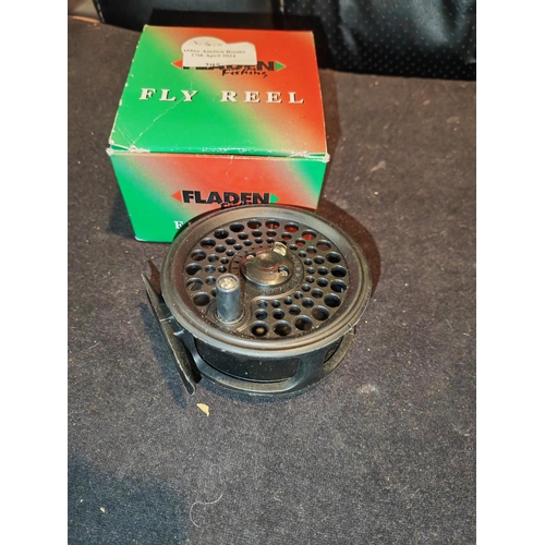 295 - Fladen Fly Reel Unused In Box With Keys