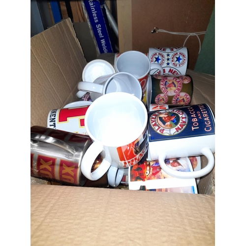 30 - Box Of 36 Advertising Mugs