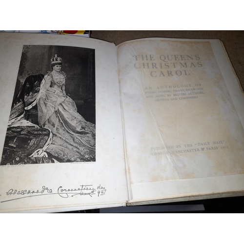 8 - 1905 The Queens Christmas Carol Book Inc All Authors Signature Copies