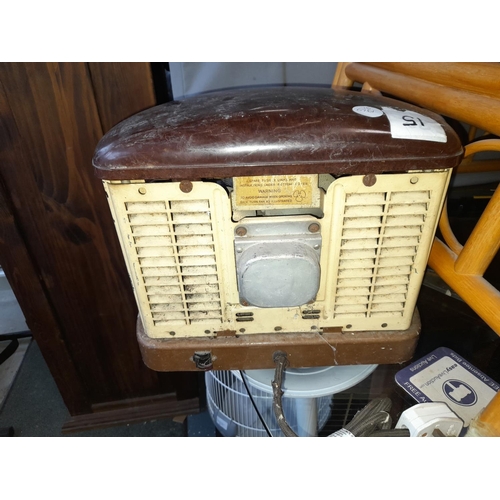 62 - Beehive Bakelite Electric Heater Working But Needs Cable Replacing