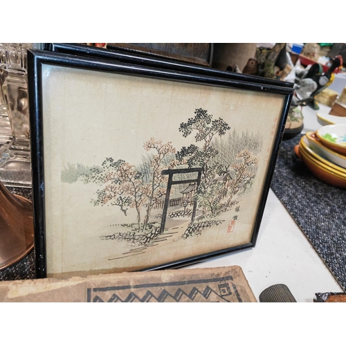 427 - 2 Small Framed Japanese Prints