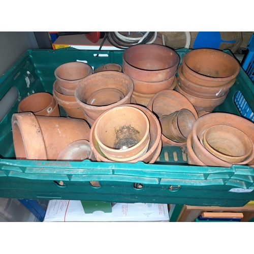 29 - Crate Of Terracotta Pots