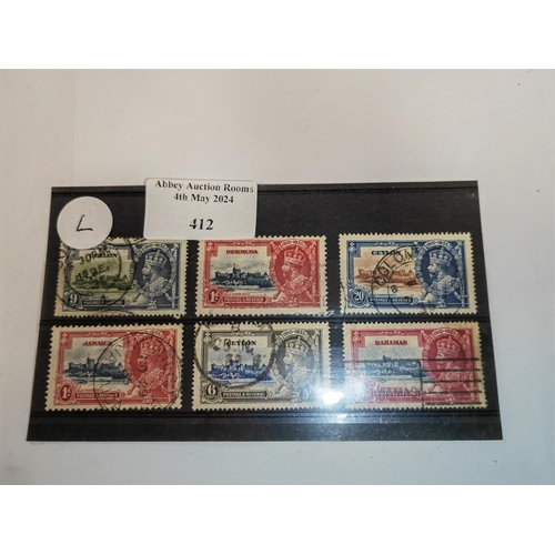 412 - George V Silver Jubilee Stamps